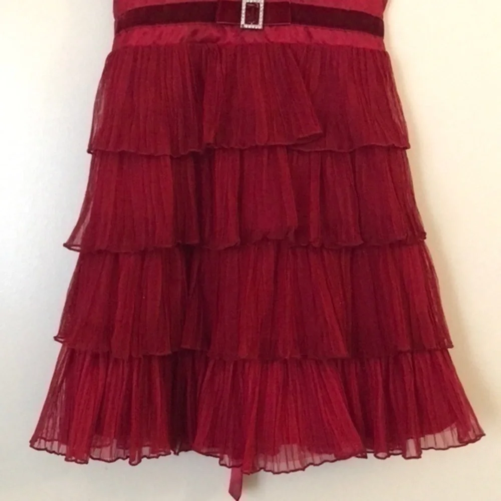 JONA MICHELLE Red Layered Fancy Dress Size 4/5